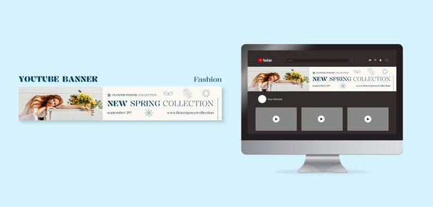 Fashion Collection YouTube Banner – Download Free Stock Photo