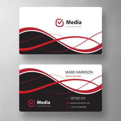 Colorful Business Card Mockup for Free Download