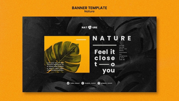 Natural Vegetation Banner Template – Free Download