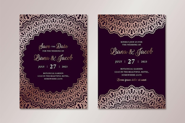 Luxury Wedding Invitation Template – Free Download