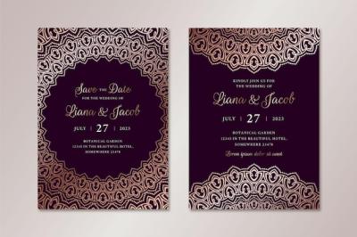 Luxury Wedding Invitation Template – Free Download