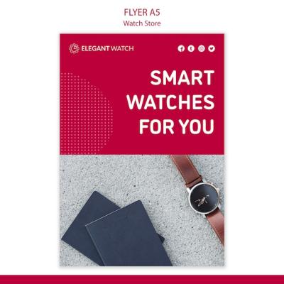 Smart Watches Poster Template – Free Download