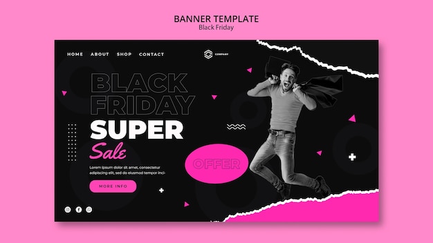 Black Friday Sale Landing Page Template – Free to Download