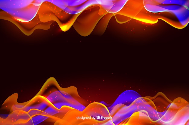 Realistic Colorful Flames Background – Free to Download