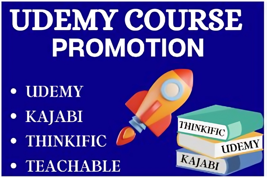 I Will Promote Your Udemy Course and Market It on Thinkific