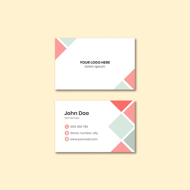 Corporate Business Card Template for Professional Branding – Free Download