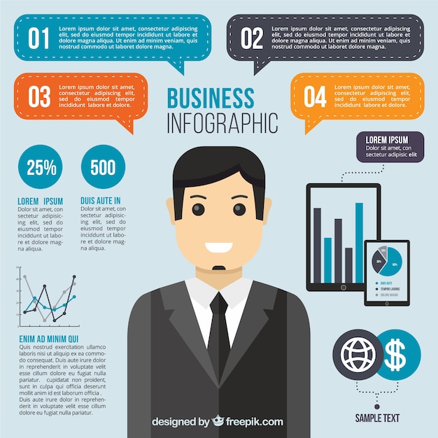 Business Infographic Template – Free Download