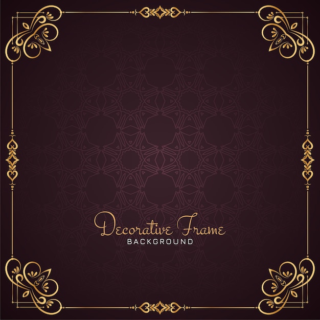 Artistic Luxury Frame Design Decorative Background Vector – Free Download