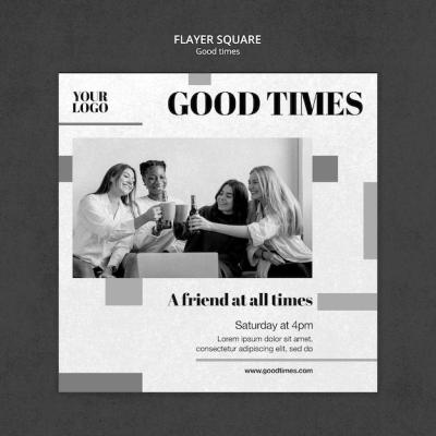 Good Times Squared Flyer Template – Free Download