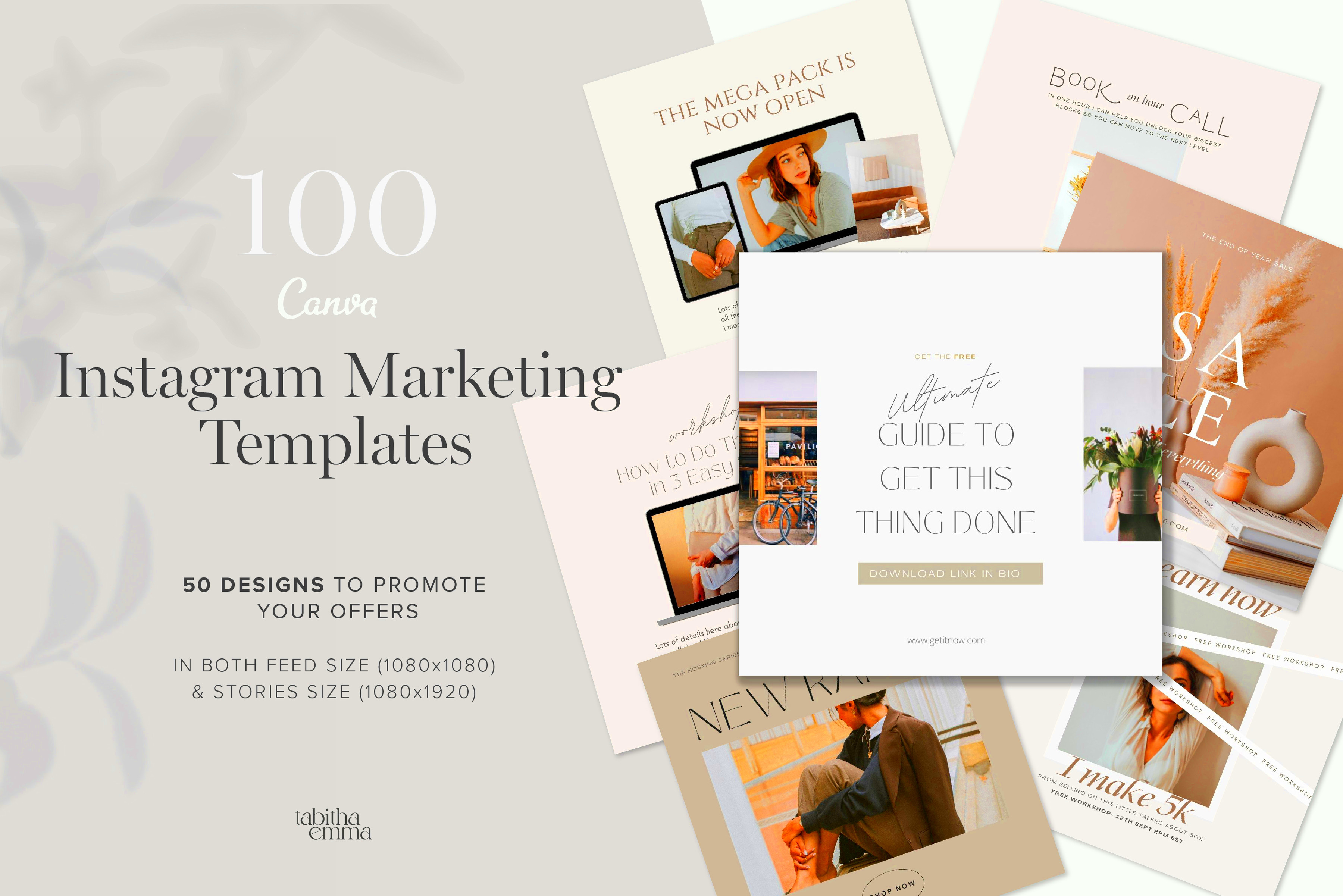 Instagram Promotional Canva Templates Creative Market