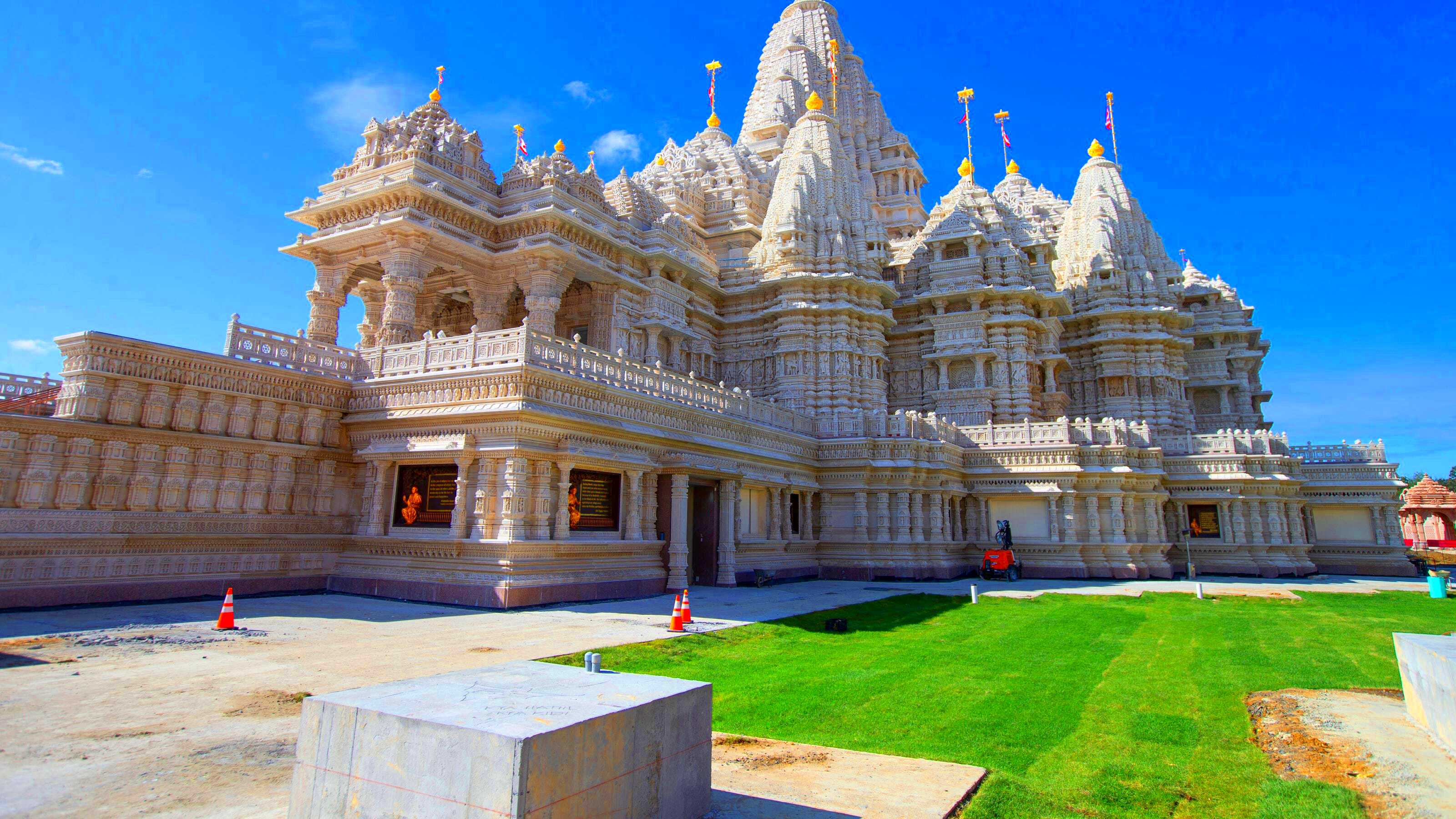 Grand and contentious one of the largest Hindu temples opens in NJ