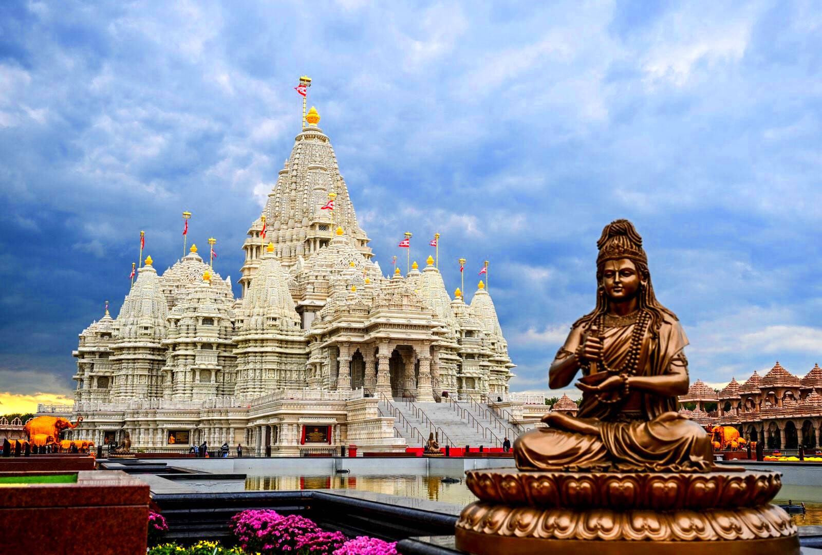 After 15 years and 96M the largest Hindu temple in the US is now 