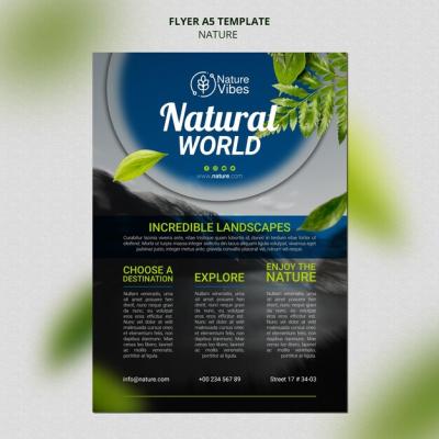 Nature Vertical Print Template – Free Download