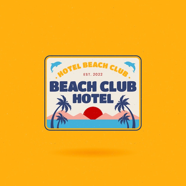 Beach Club Logo Design – Free Download, Free Stock Photo