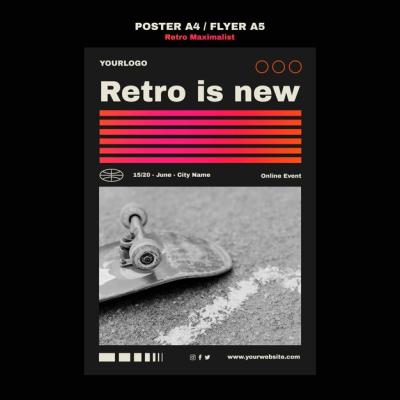 Retro Maximalist Print Template – Free Download