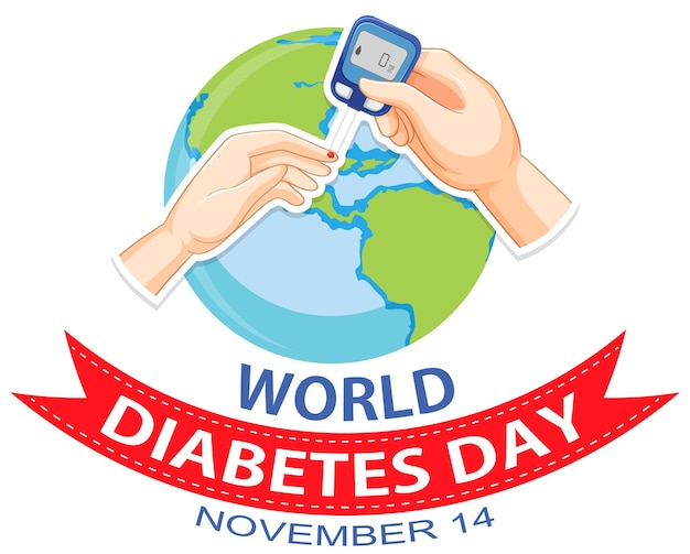 World Diabetes Day Font Logo Design – Free Download