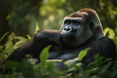 Gorilla Portrait 3D Rendering – Free Download