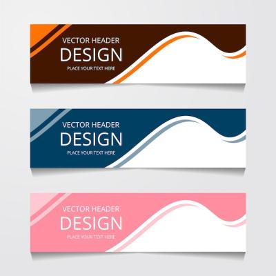 Modern Vector Design Banner Background Template – Free Download