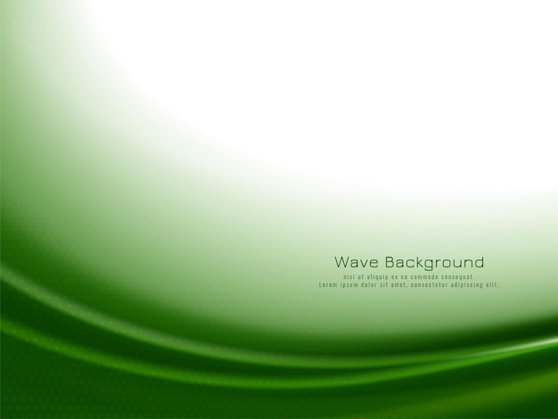 Abstract Green Color Wave Design Decorative Background – Free Download