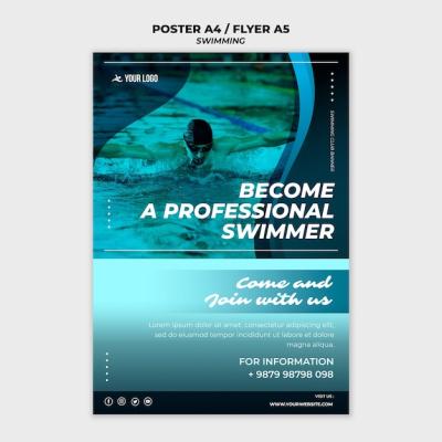 Flyer Template for Swimming Lessons – Free Download