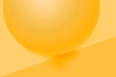 3D Geometric Shape Vector of a Yellow Sphere Background – Free Download