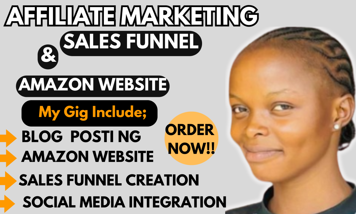 I Will Build a Travel Affiliate Marketing Amazon Website Sales Funnel Blog Posting