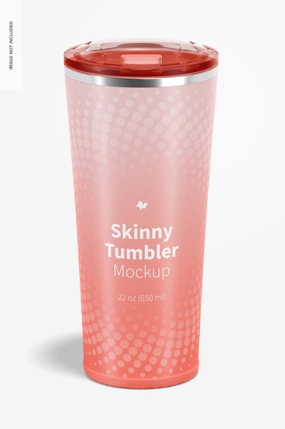 22 oz Skinny Tumbler Mockup – Free Download