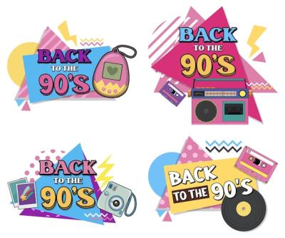 90s Retro Banner Template – Free Download