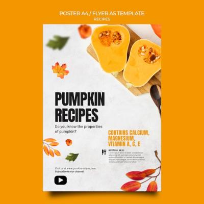 Autumn Food Flyer Template – Download Free Stock Photo