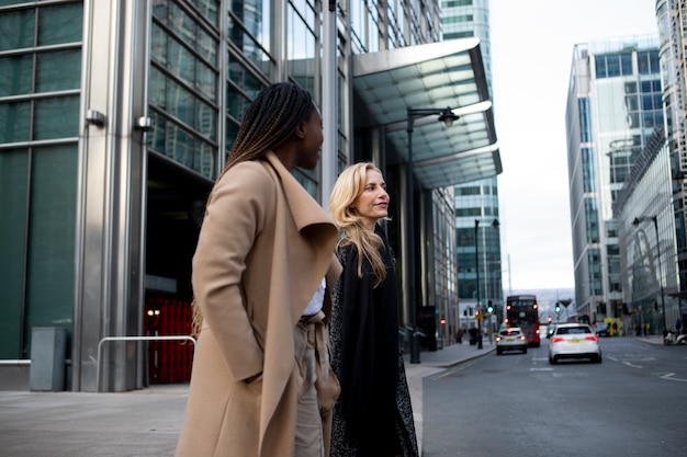 Businesswomen Walking Together to Work â Free Stock Photo for Download