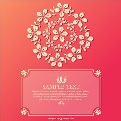 Floral Circle Card – Free Download for Stunning Vector Templates