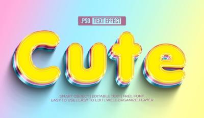 Cute Text Style Effect – Free Download, Download Free Stock Photo