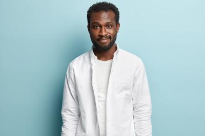 African American Man in White Shirt – Free Download