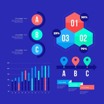 Collection of Infographic Elements for Vector Templates – Free Download