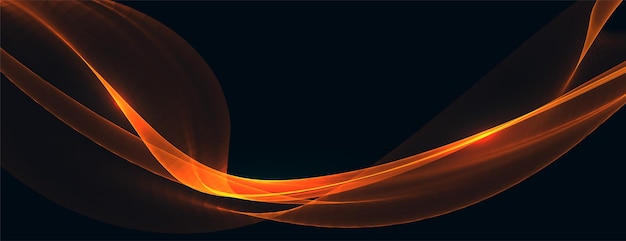 Abstract Orange Wave Background Design – Free to Download