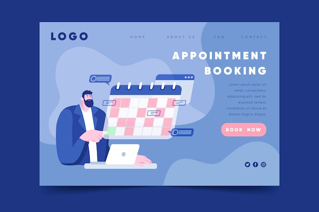 Appointment Booking Landing Page – Free Download