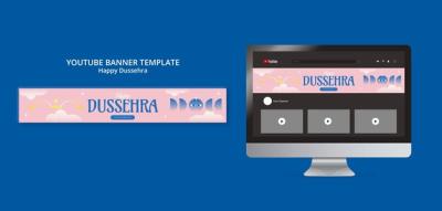 Dussehra Celebration YouTube Banner – Free Download