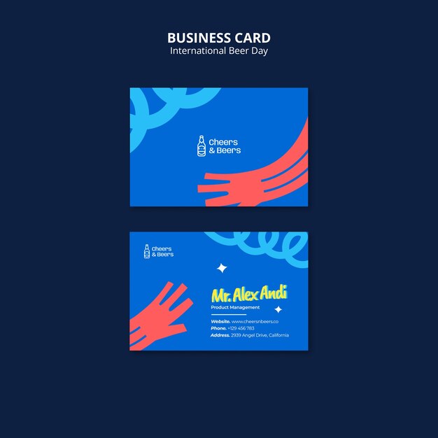 International Beer Day Business Card – Free Download