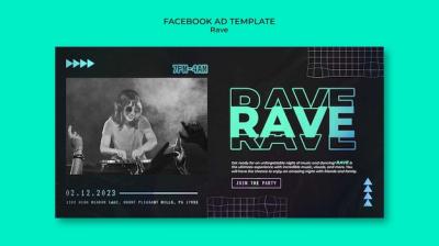 Rave Party Social Media Promo Template – Free Download