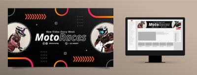 YouTube Channel Art for Racing Tournament – Free Download