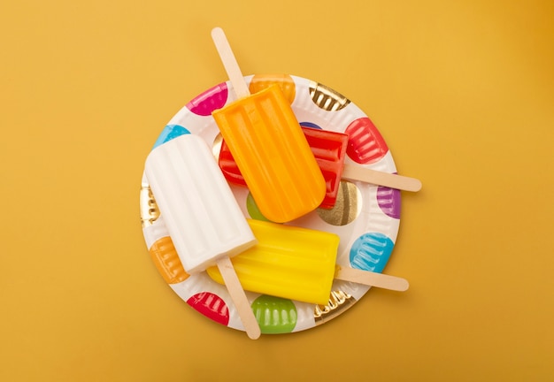 Top View of Ice Cream Pop Sticks – Free Stock Photo for Download