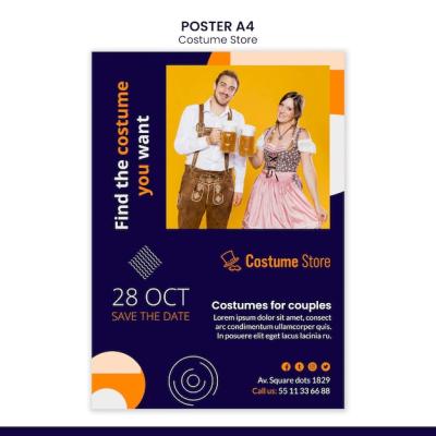 Halloween Costume Poster Template – Free Download