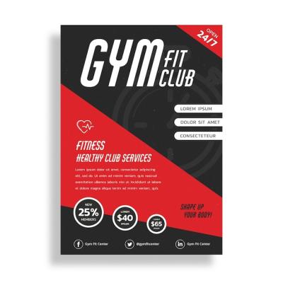 Gym Flyer Brochure – Free Download, Download Free Stock Photo