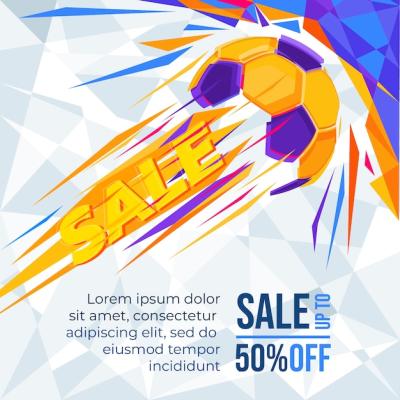 Hand Drawn Soccer Sale Background – Free Download, Download Free Stock Photo