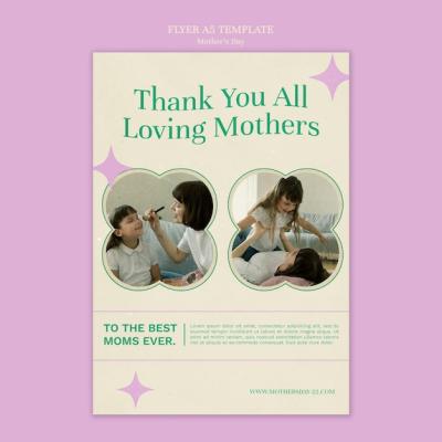 Elegant UK Mother’s Day Poster Template – Download Free Stock Photo