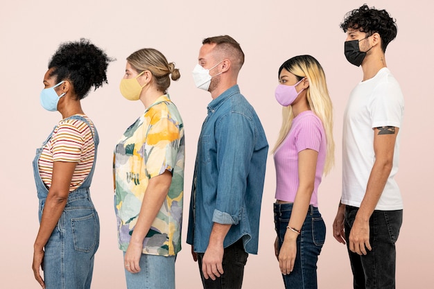 People Wearing Masks in the New Normal – Free Download