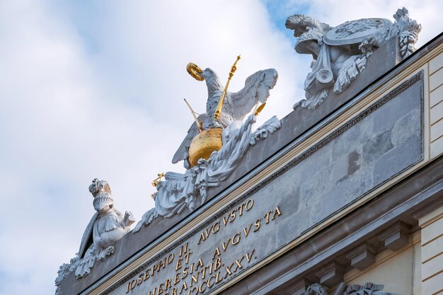 Low Angle View of a Statue Against the Sky in Vienna – Free Download, Download for Free