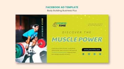 Body Building Facebook Template – Free Download