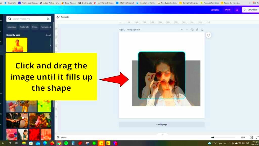 How to Put an Image into a Shape in Canva Quick Guide