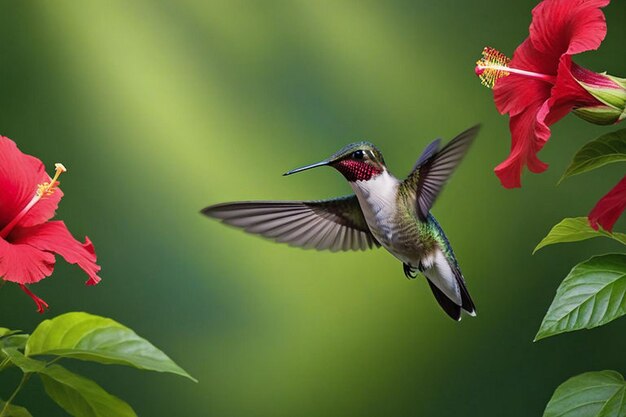 A Colorful Hummingbird Silhouette in Nature – Free Stock Photo, Download for Free